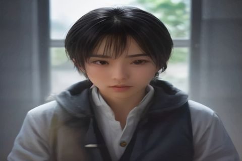 年轻用户在笔记本电脑前浏览gv网站内容，室内暖光环境，表情专注，展示新手用户的典型使用场景